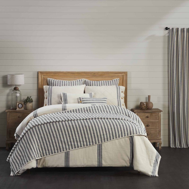 Piper Classics Market Place Gray Quilted Euro Sham â€¦ - Image 5